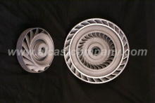 cast aluminum torque converter and stator with shell core